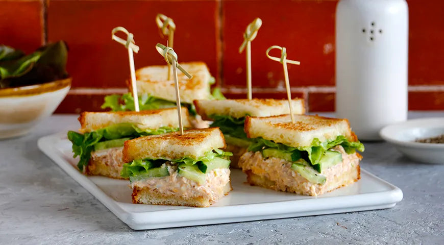 Mini Tuna Sandwiches with Garden-Fresh Crunch - wilfosbrand.com