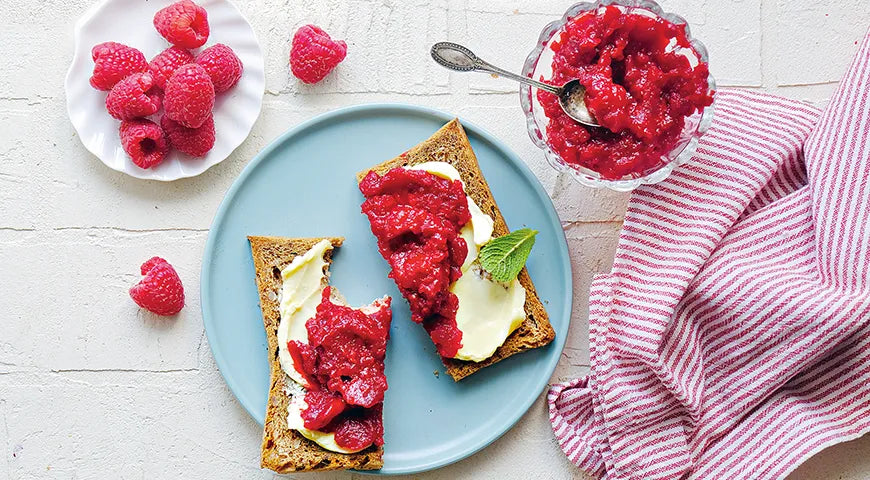 Raspberry Confiture with Honey and Agar-Agar - wilfosbrand.com