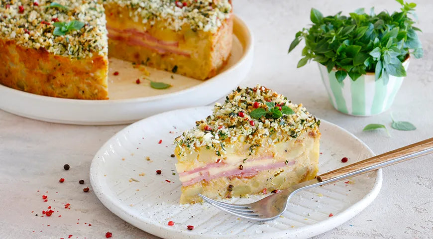 Potato Pie with Ham and Cheese (Картофельный пирог с ветчиной и сыром) - wilfosbrand.com