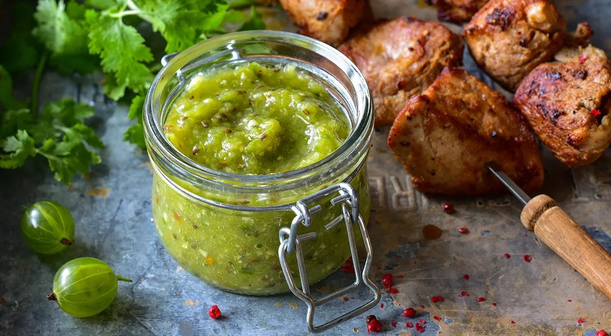 Spicy Green Gooseberry Sauce - wilfosbrand.com