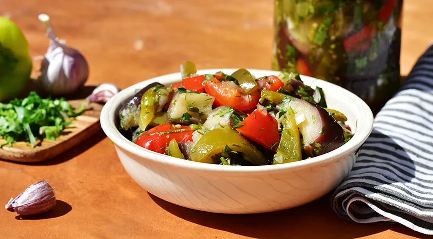 Winter-Preserved Eggplants with Sweet Peppers: A Rustic Russian Confit - wilfosbrand.com