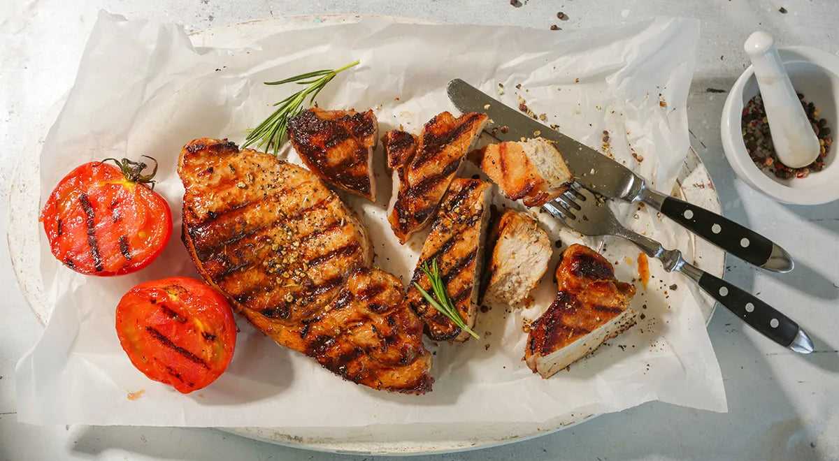 Grilled Pork Steak with Soy-Ginger Marinade - wilfosbrand.com