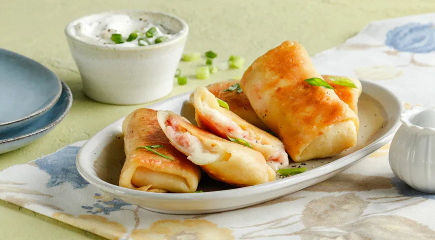 Ham and Cheese Stuffed Crepes - wilfosbrand.com