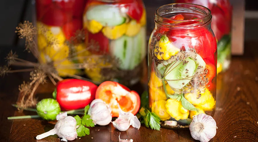 Winter Turshiya Salad with Pattypan Squash - wilfosbrand.com