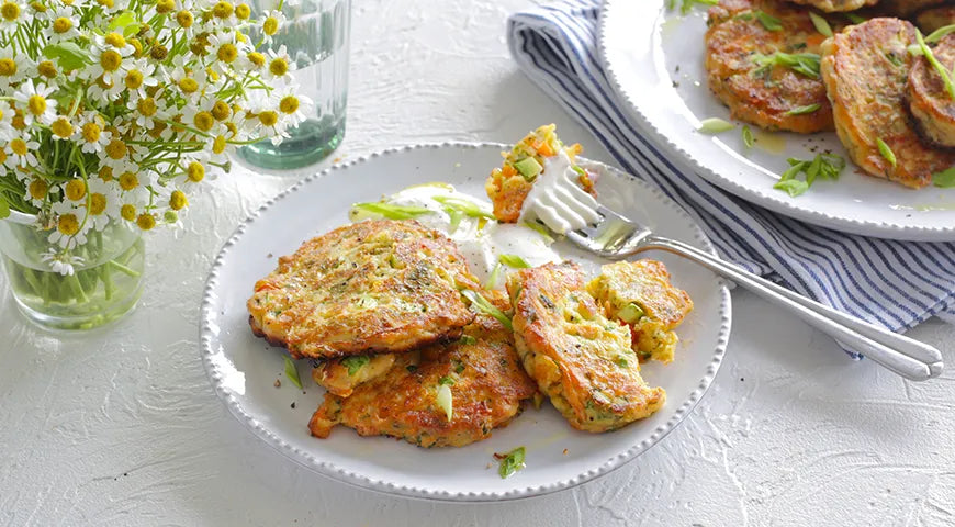 Cheesy Vegetable Fritters - wilfosbrand.com