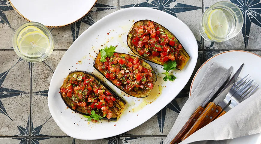 Roasted Eggplant with Tomatoes in Georgian Style - wilfosbrand.com