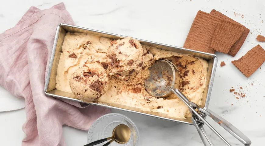No-Churn Caramel Cookie Ice Cream - wilfosbrand.com