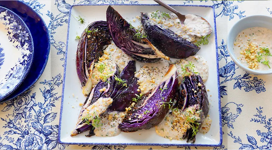 Fried Red Cabbage with Nut Sauce - wilfosbrand.com