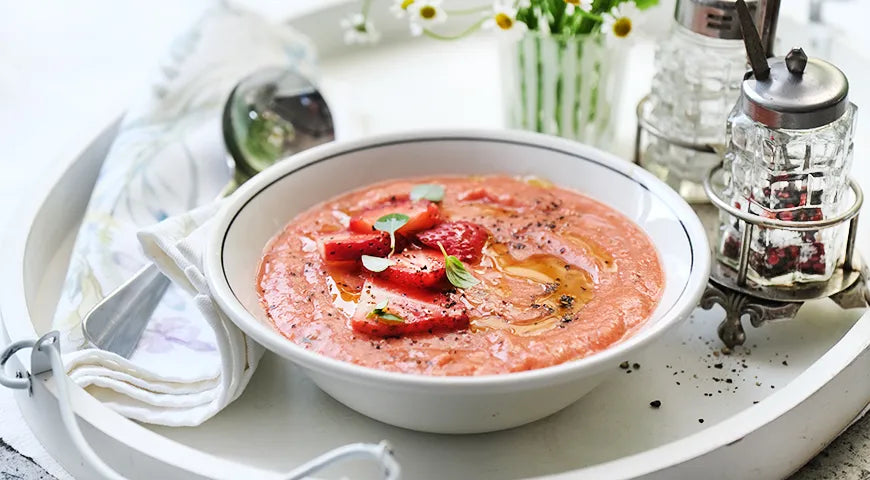 Strawberry Gazpacho: Chilled Spanish Soup with a Sweet Twist - wilfosbrand.com