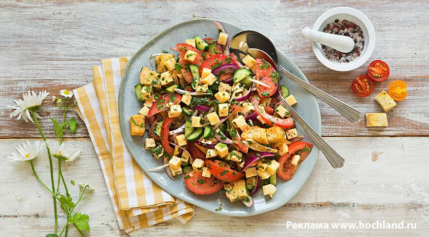 Summer Salad with Cheese Croutons - wilfosbrand.com