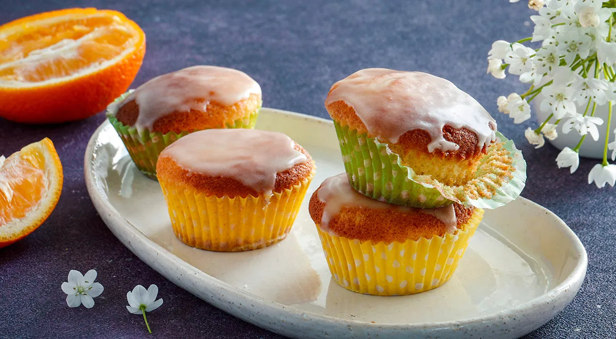 Sour Cream Muffins with Orange Glaze - wilfosbrand.com