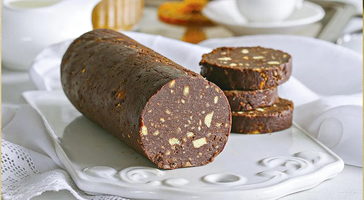 Russian Sweet Cookie Sausage (Sladkaya Kolbaska) - wilfosbrand.com