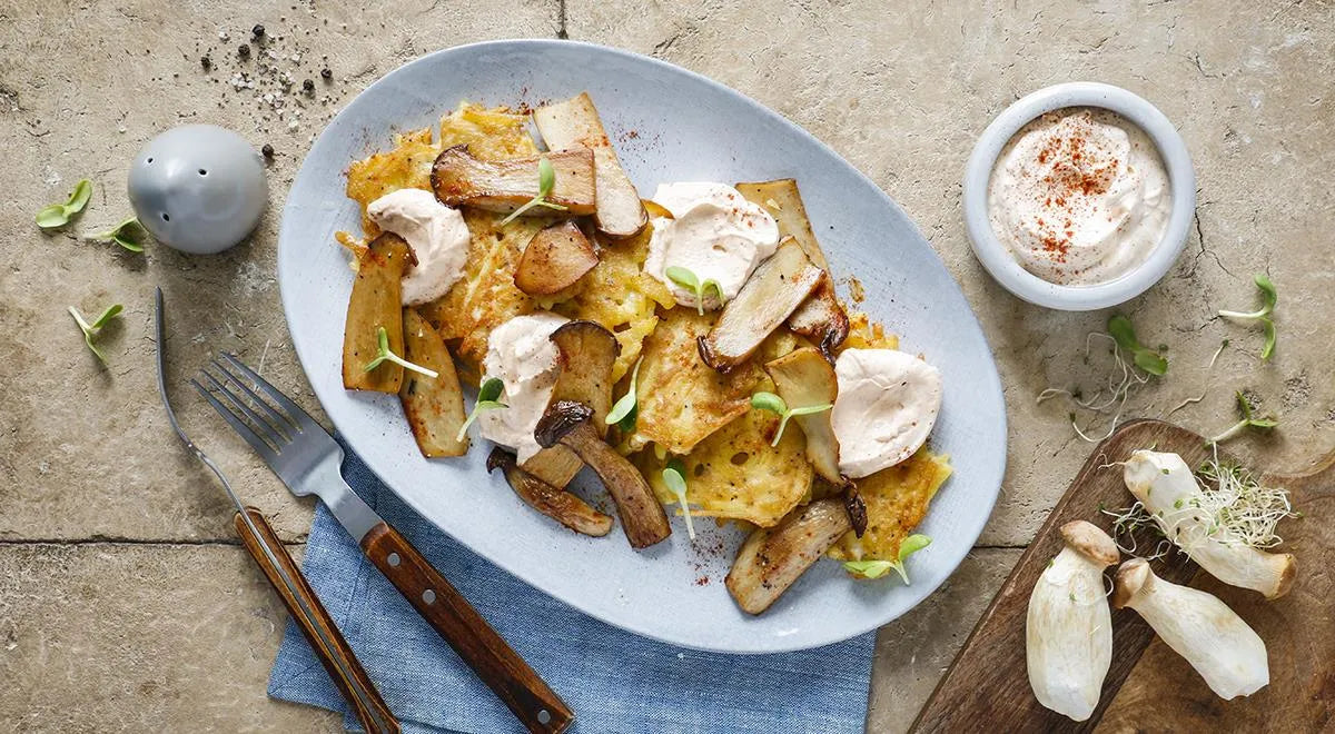 Potato Rösti with Eryngii Mushrooms - wilfosbrand.com