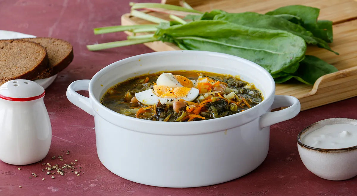 Lenten Green Borscht with Sorrel - wilfosbrand.com