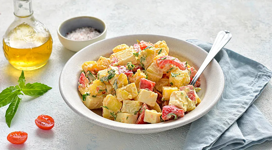 Tomato and Processed Cheese Salad - wilfosbrand.com