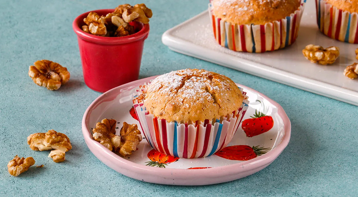 Cottage Cheese Muffins with Walnuts - wilfosbrand.com