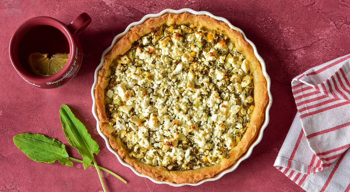 Savory Sorrel Pie with Egg and Cheese - wilfosbrand.com