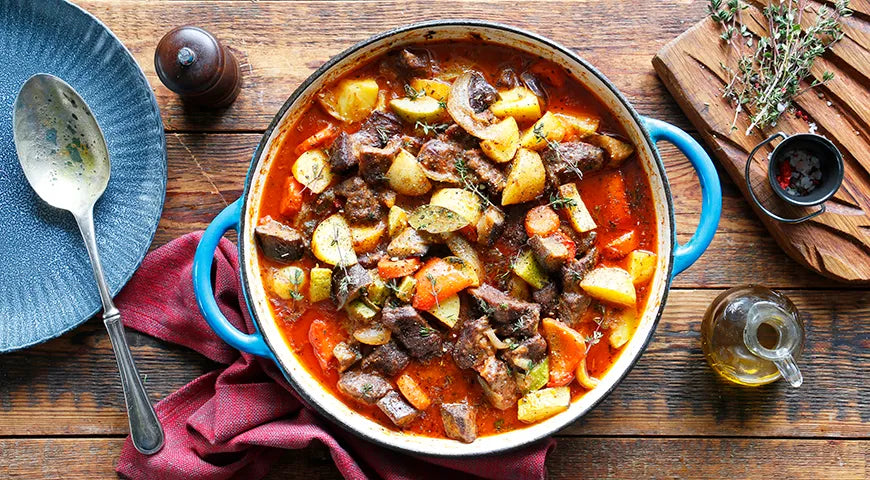 Vegetable and Beef Stew (Овощное рагу с мясом) - wilfosbrand.com