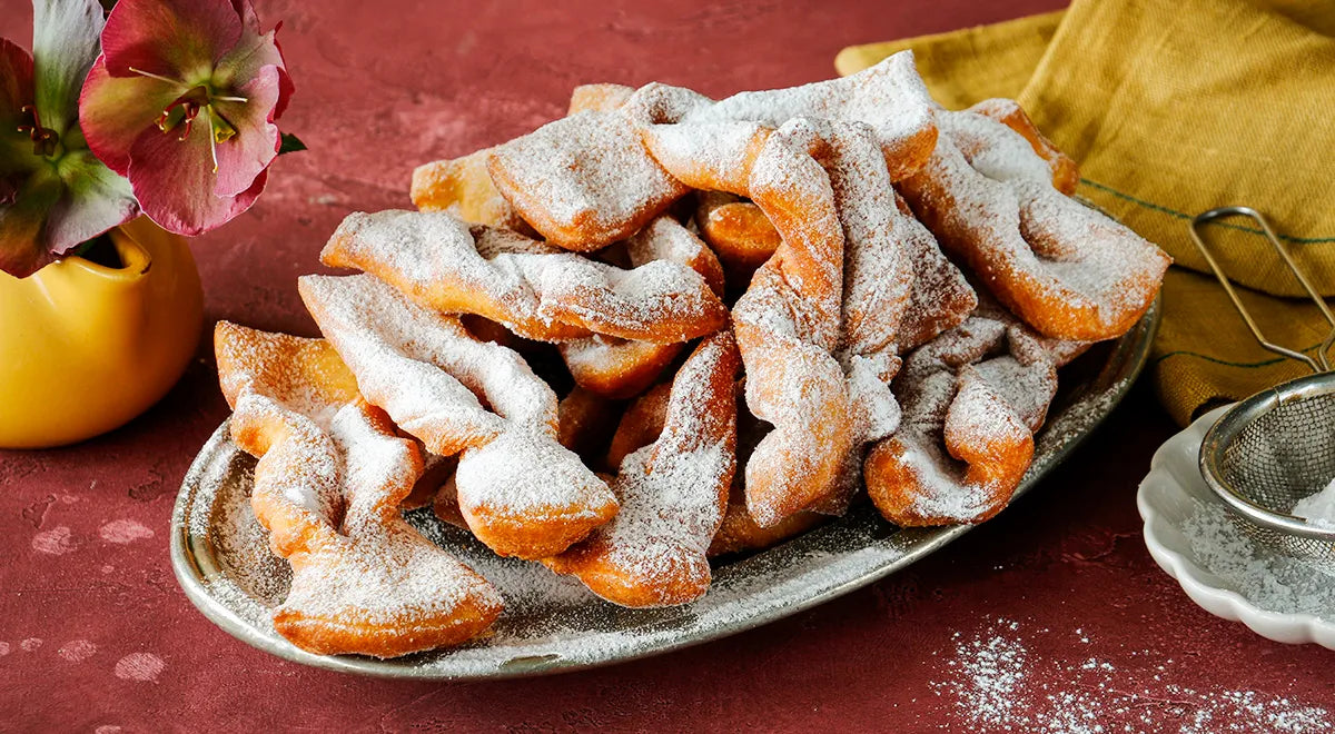 Crispy Kefir Fritters (Khvorost) with Baking Powder - wilfosbrand.com