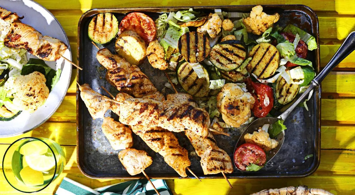 Turkey Fillet Shashlik with Roasted Vegetable Salad - wilfosbrand.com