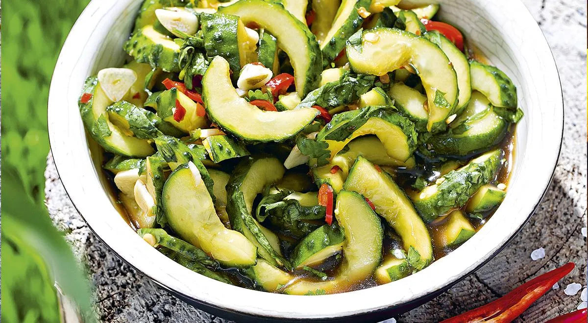 Spicy Pickled Cucumbers with Soy Sauce and Chili - wilfosbrand.com