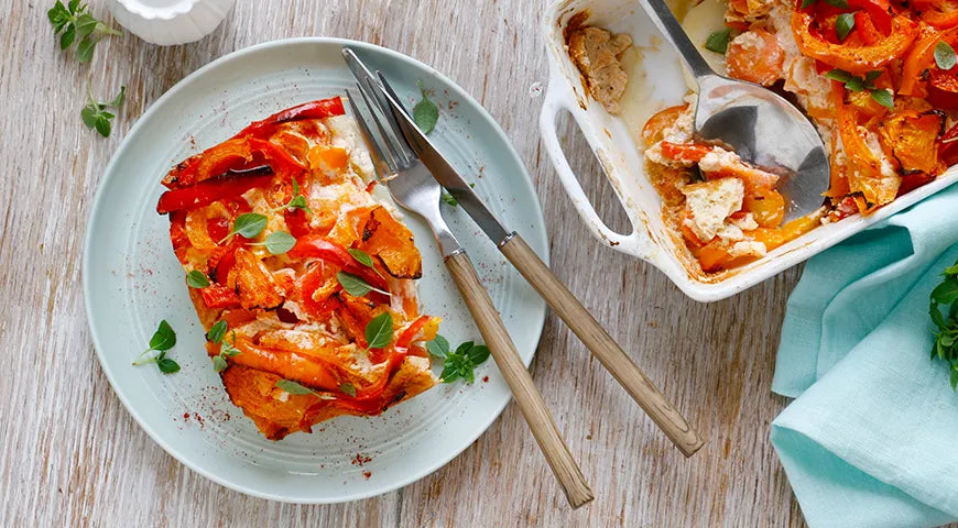 Vegetable Casserole with Egg Custard - wilfosbrand.com