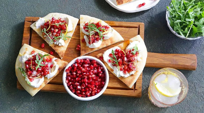 Flatbread with Pomegranate Salsa - wilfosbrand.com