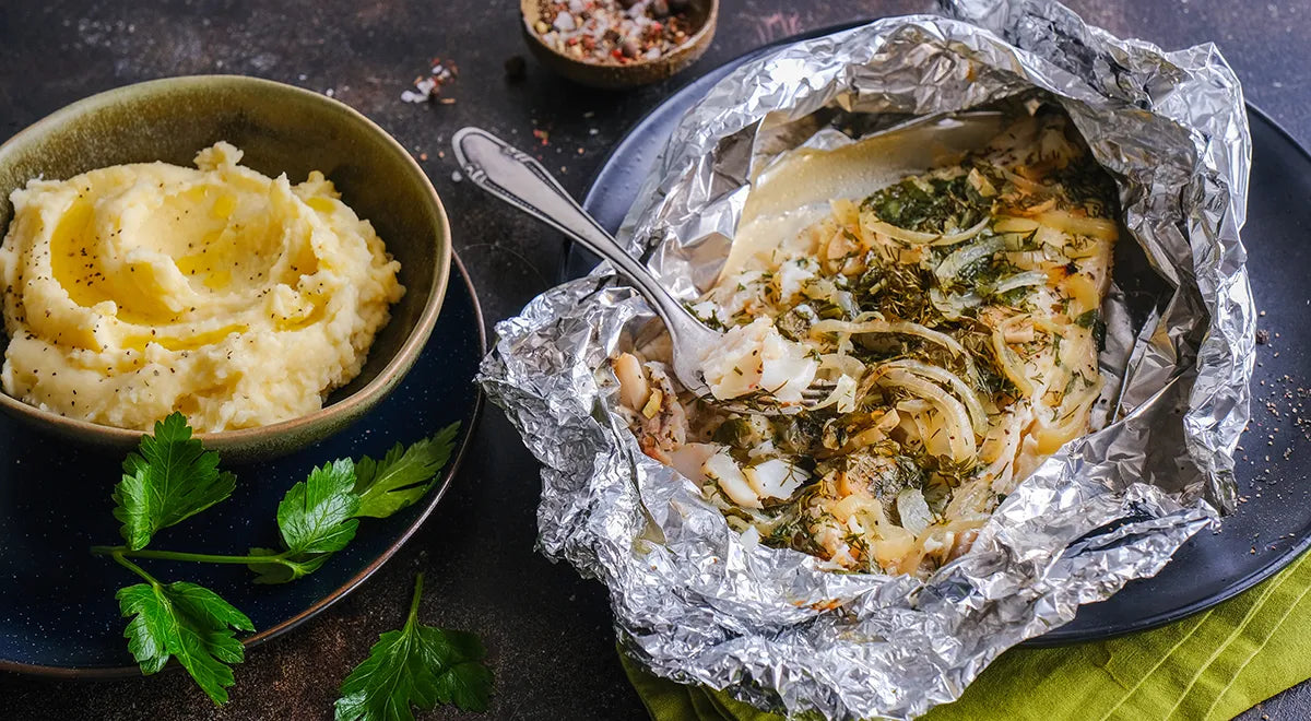 Foil-Baked Cod with Lemon and Herbs - wilfosbrand.com