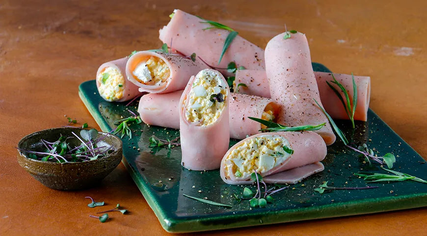 Ham and Egg Salad Roll-Ups - wilfosbrand.com