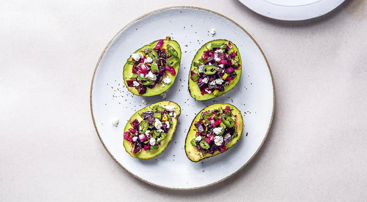 Avocado Stuffed with Beetroot Salad - wilfosbrand.com