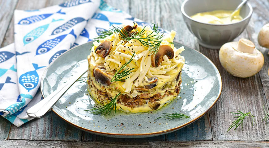 Smoked Sprat and Processed Cheese Salad: A Baltic-Inspired Layered Appetizer - wilfosbrand.com