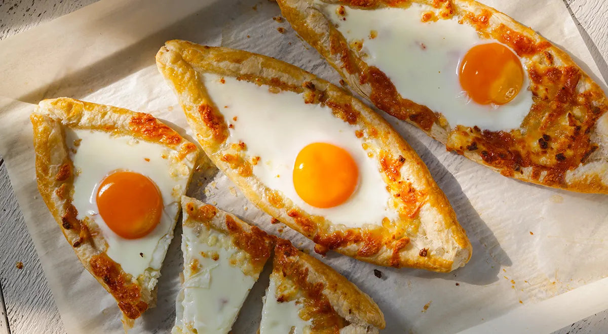 Khachapuri from Puff Pastry A La Adjarian - wilfosbrand.com