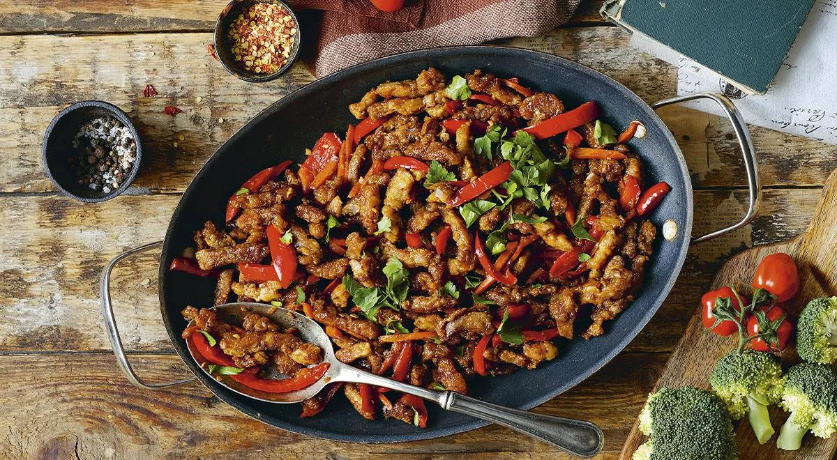 Korean-Style Meat with Bell Pepper and Carrot - wilfosbrand.com