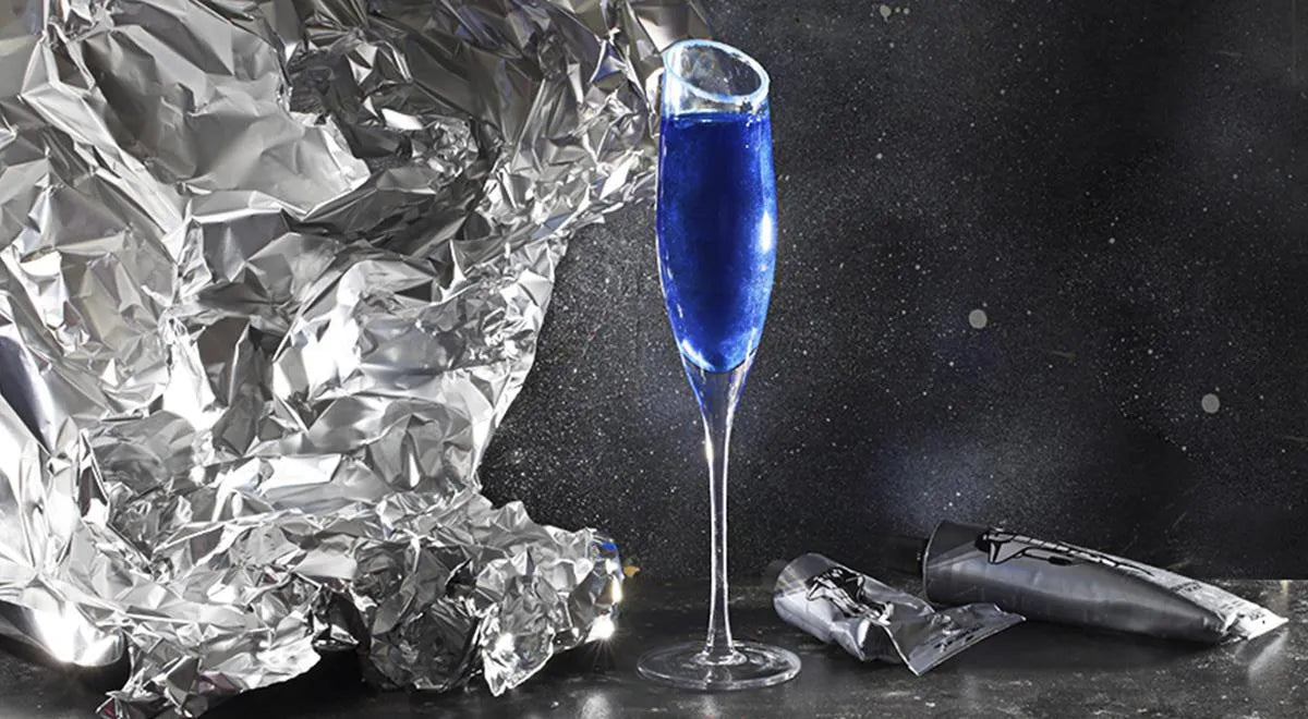 Blue Curacao Mimosa with Sparkling Wine - wilfosbrand.com