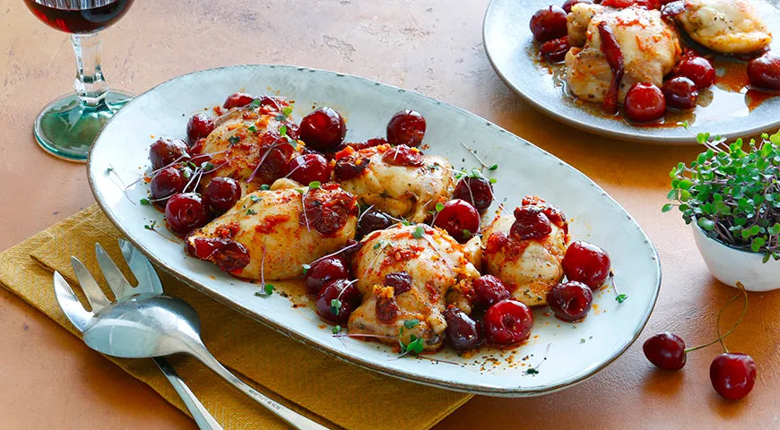 Chicken Thighs with Cherry Sauce - wilfosbrand.com