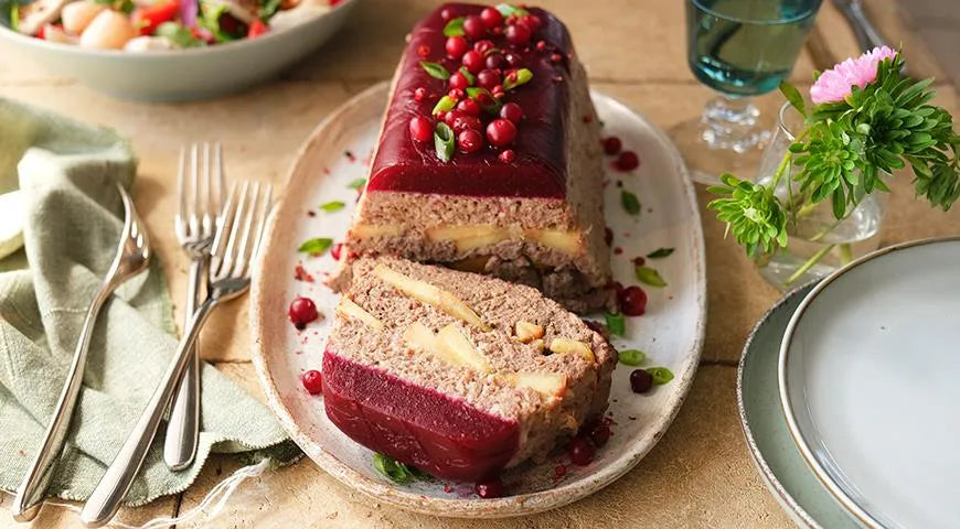 Terrine of Chicken Giblets with Lingonberry Jelly - wilfosbrand.com