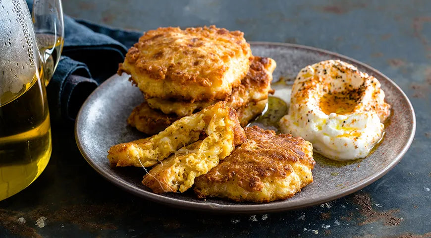 Spiced Cheese Fritters (Oladi) - wilfosbrand.com