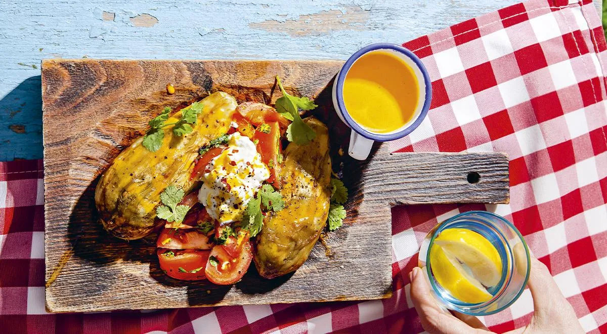 Grilled Eggplant with Stracciatella Cheese and Tomatoes - wilfosbrand.com