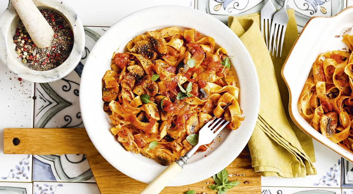 Pasta Bolognese with Mushrooms - wilfosbrand.com