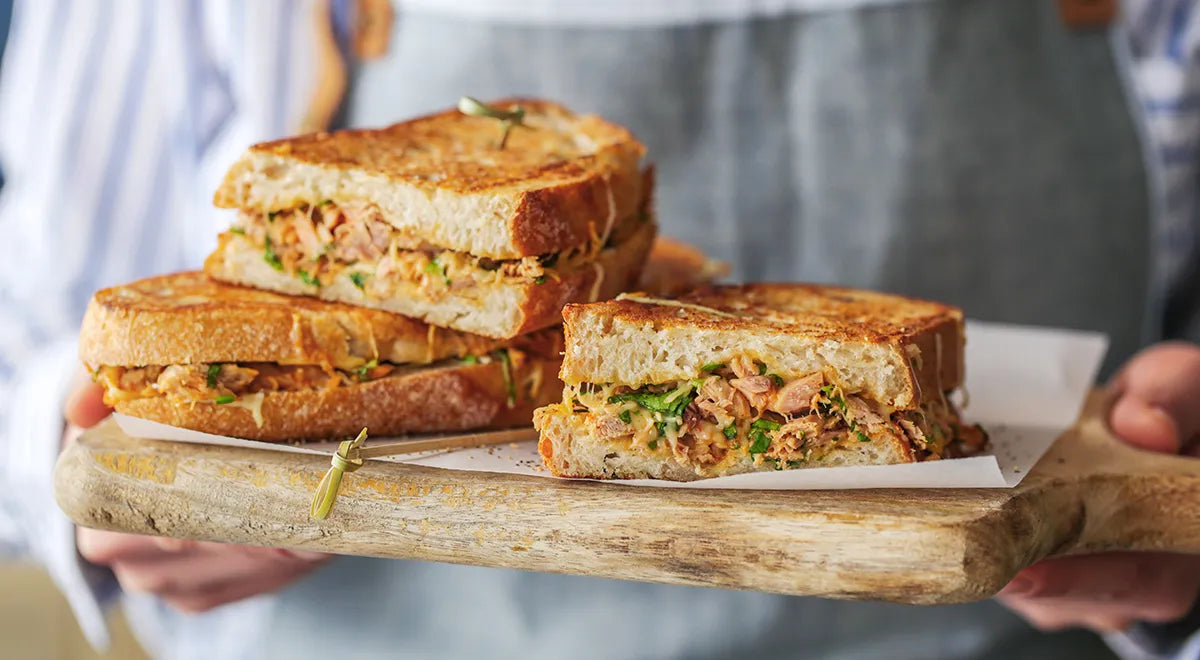 Hot Tuna and Kimchi Melt Sandwich - wilfosbrand.com
