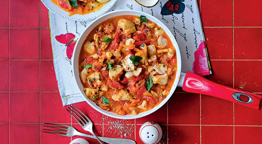 White Fish Ragù with Roasted Bell Peppers - wilfosbrand.com