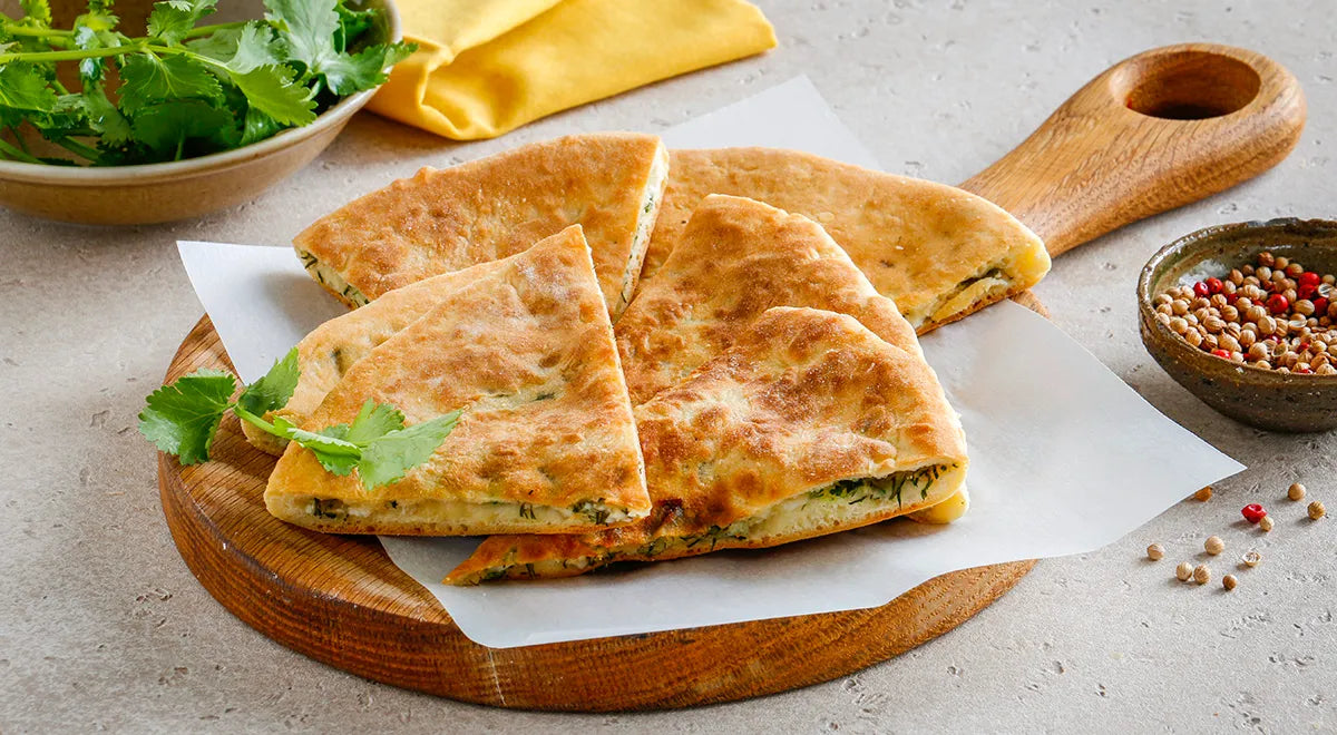 Skillet Khachapuri with Cheese and Herbs - wilfosbrand.com