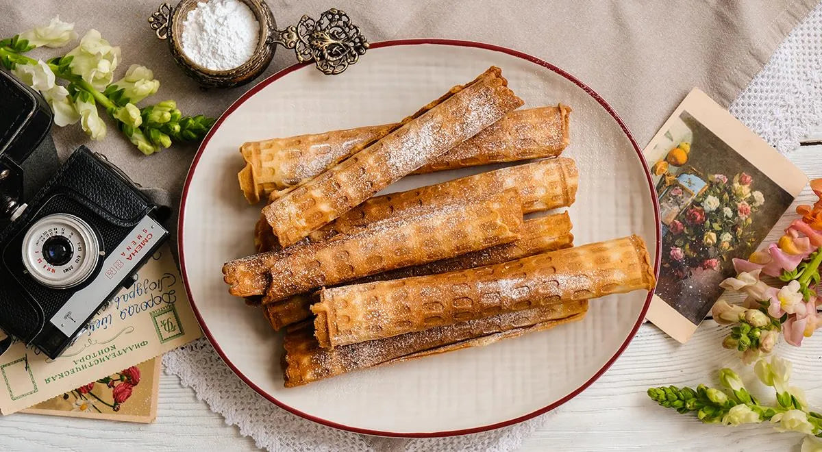 Classic Soviet-Style Wafer Rolls (Vafli-Trubochki) - wilfosbrand.com