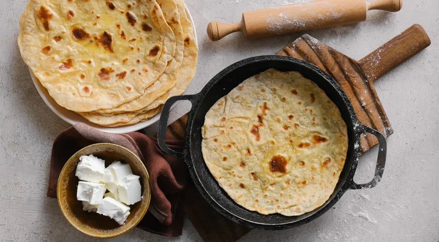 Skillet Flatbreads with Feta and Yogurt - wilfosbrand.com