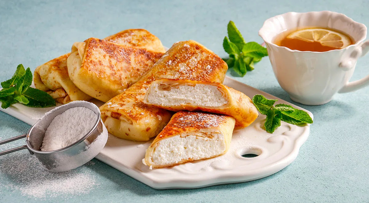Kefir Pancakes with Cottage Cheese Filling - wilfosbrand.com