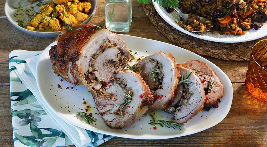 Ham Roll with Mushrooms and Herbs - wilfosbrand.com