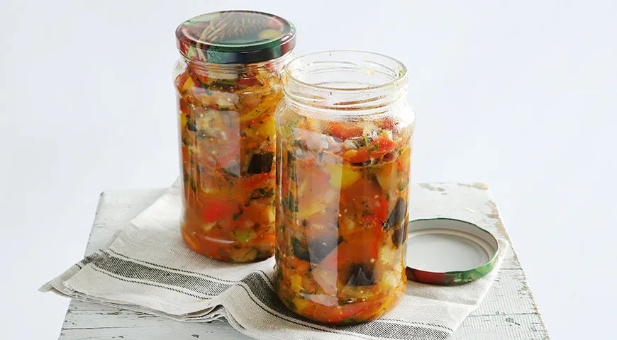 Winter Eggplant Salad (Baklazhanovaya Ikra-Style Preserve) - wilfosbrand.com
