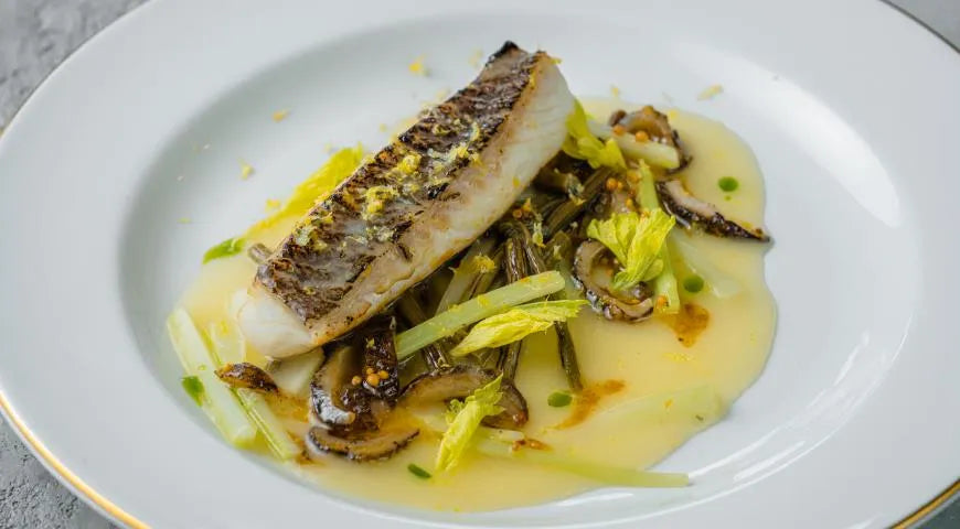 Halibut with Fern and Salted Lemon Sauce - wilfosbrand.com