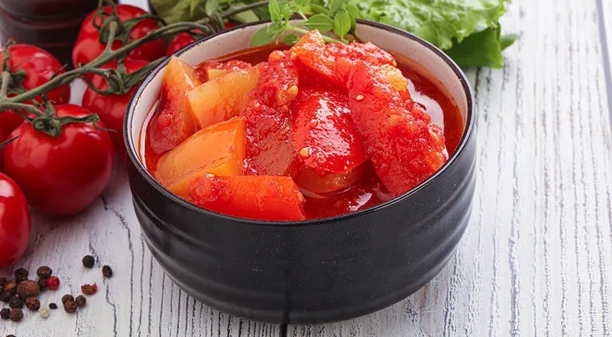 Patisson and Bell Pepper Lecho - wilfosbrand.com