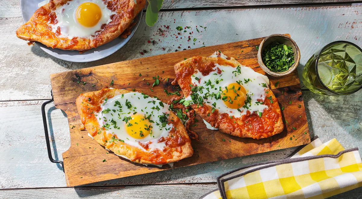 Healthy Adjarian Khachapuri with Cheese in the Oven - wilfosbrand.com